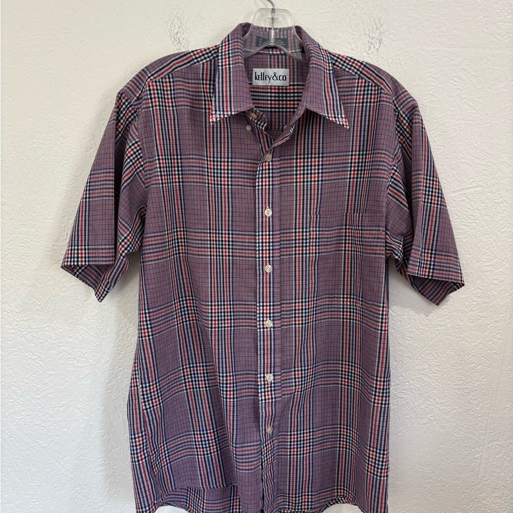 Vintage Kelley & Co Plaid Short Sleeve Shirt